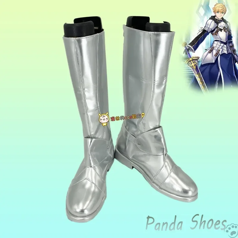 

Fate Arthur Pendragon Обувь для косплея Аниме Cos Comic Косплей Костюм Опора Обувь для Con Halloween Party