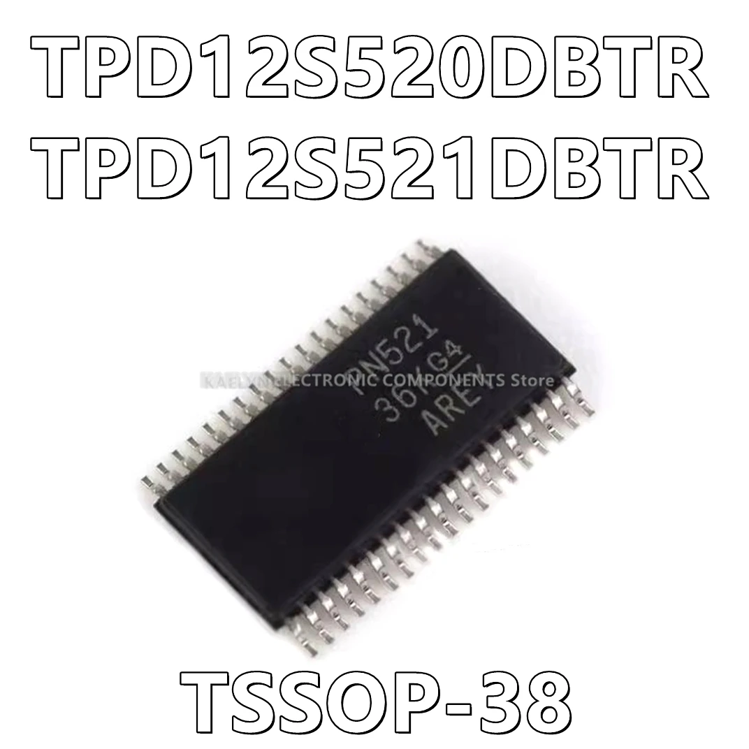 10Pcs/lot TPD12S520DBTR PN520 TPD12S521DBTR PN521 Video Equipment Interface Personal Computers,Audio/Visual Devicese 38-TSSOP