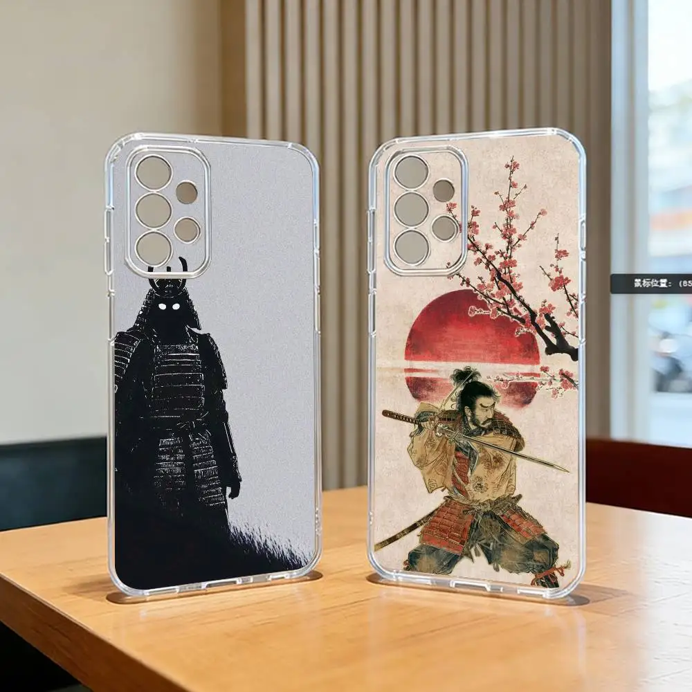 Japanese-e Bushido-o Samurai Japan  Phone Case For Samsung S25,S24,S21,S22,S23,S30,Ultra,S20,Plus,Fe Transparent Cover