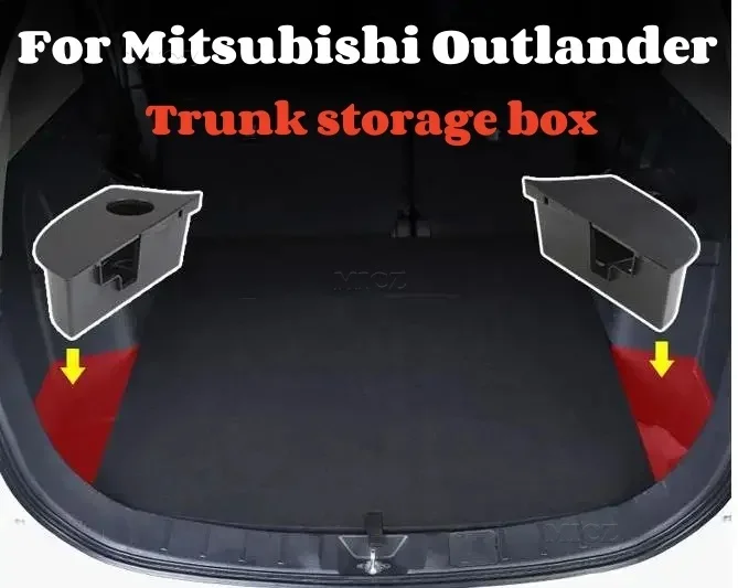 

For Mitsubishi Outlander Trunk Storage Box Modification Accessories Auto Supplies 2016 2017 2018 2019