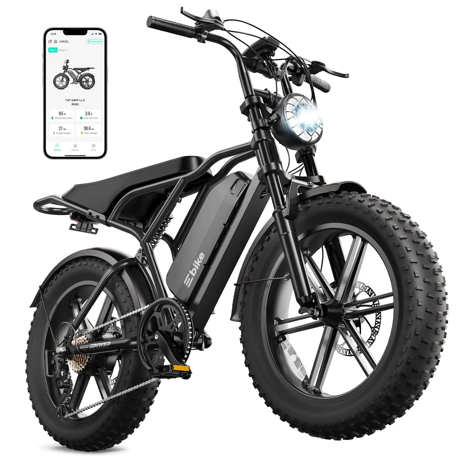 1500W Peak   Bike for Adults 20 Inch   Tire Ebike 48V 15Ah 25Ah Removable   60 to 100 Miles Range Adult