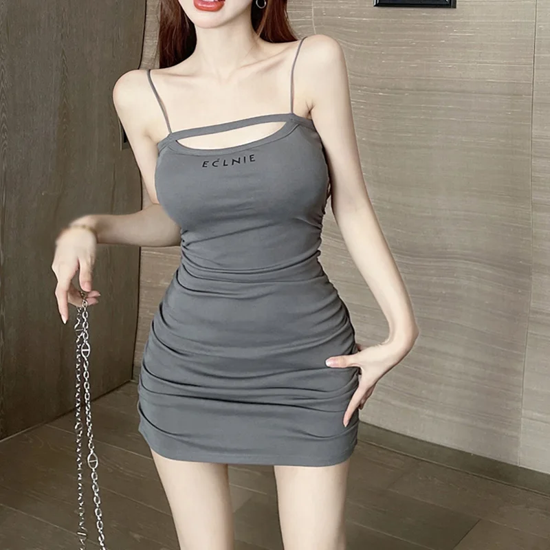 

Women's Dress Hollow Out Slim Sexy Sleeveless Bodycon Dresses Letter Print Women's Clothing Sales