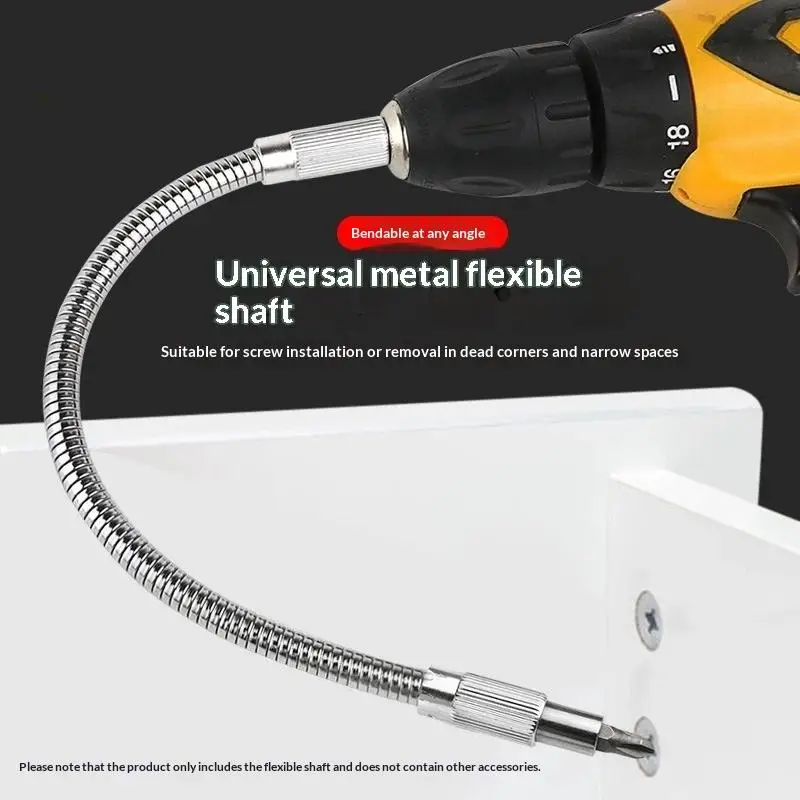 Portable Universal Flexible Shaft Bit Holder 200-300mm Extend Screwdriver Rod for Garden Tool Repair Daily Maintenance