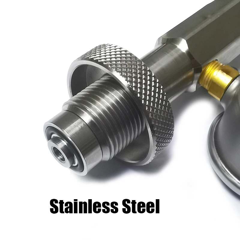 HPA Big Gas Tank To Small Cylinder Stainless Steel DIN G5/8 High Pressure Air Fill Station Refill Connector