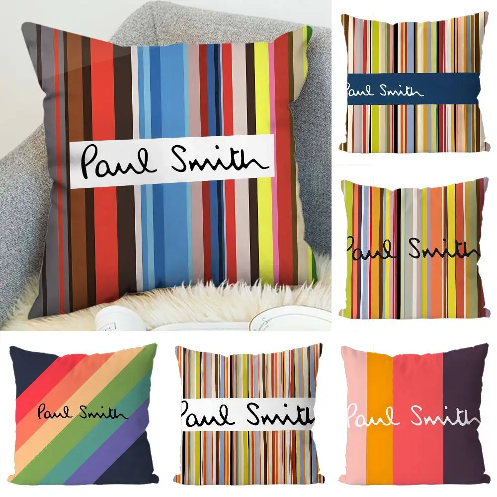 

P-Paul S-Smith Pillow Case Luxury Double-sided For Car Pillows 45x45 Cushions Cover Home And Decoration Sofa Pillowcase 50x50