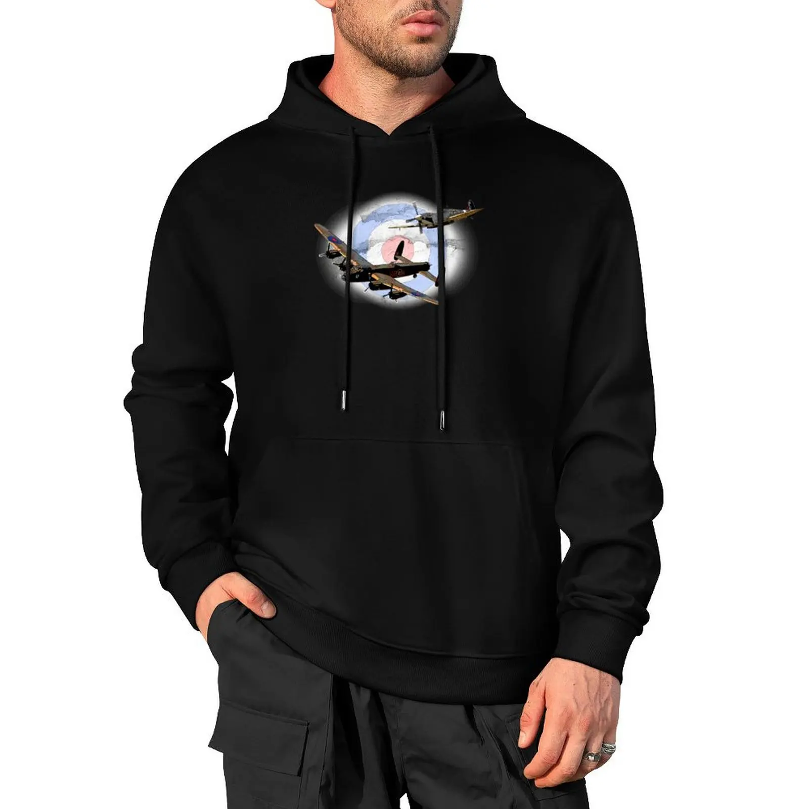 

SPITFIRE AND LANCASTER aircraft Pullover Hoodie men's winter sweater men clothes hoodie man