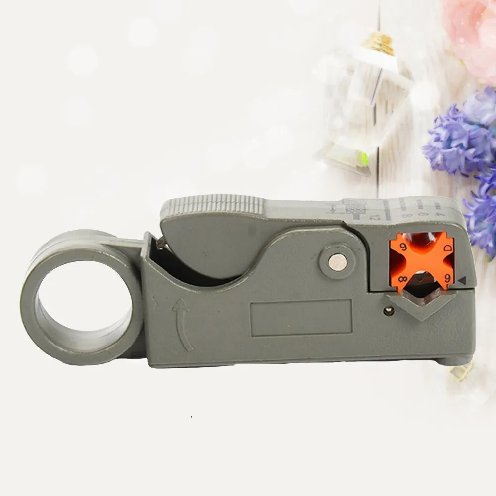 

Coaxial Cable Stripping Pliers Grey Dual Rotate Built-in Spring Loaded Mechanism for Smooth Stripping of Rg59 Rg63 5C Cables