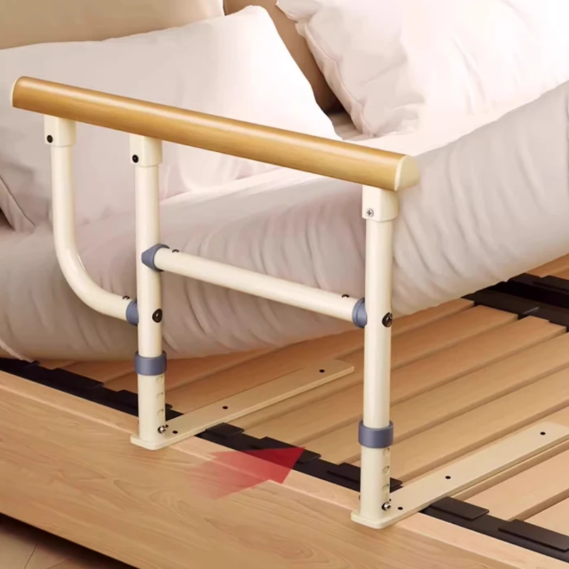 

4-Level Adjustable Elderly Bed Handrail Sturdy Safety Bar Anti-Slip Grip Fall Prevention Assistant No Drill Mounting System