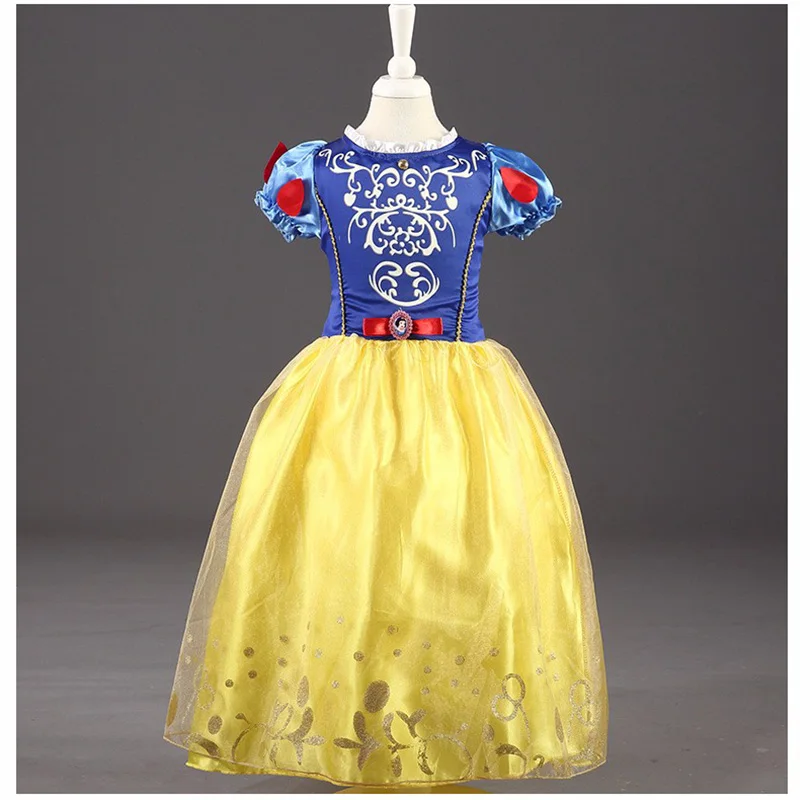 Fairy Tale Snow White Ball Gown Princess Party Role Playing Clothing Carnival Apparel Wonderland Trip Snow White Costume Dress