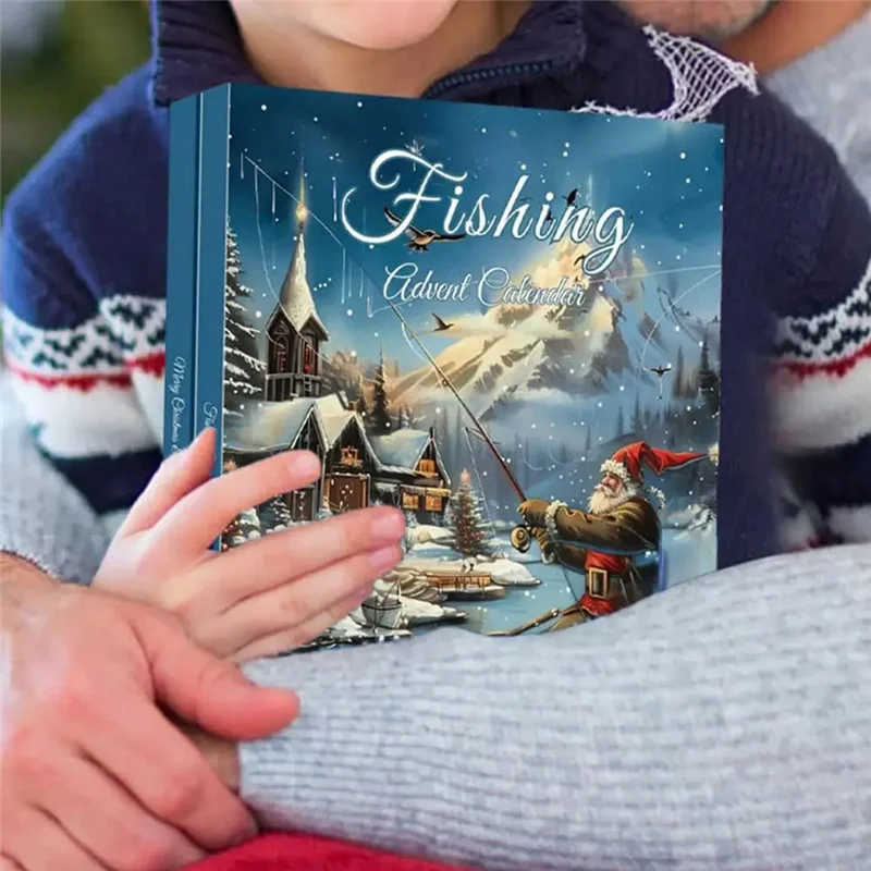 

ABLJ Adventcalendar Fishing Tackles Christmas Fishing Tackles Countdown Calendar Multifunctional Fishing Lures With Storage