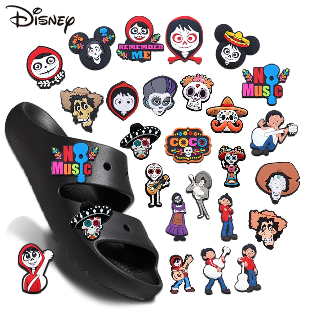 

Disney's Coco Inspired Shoe Charms Random DIY Craft Set 'Family Comes First' Gifts for Xmas, Halloween & Day of the Dead Favors