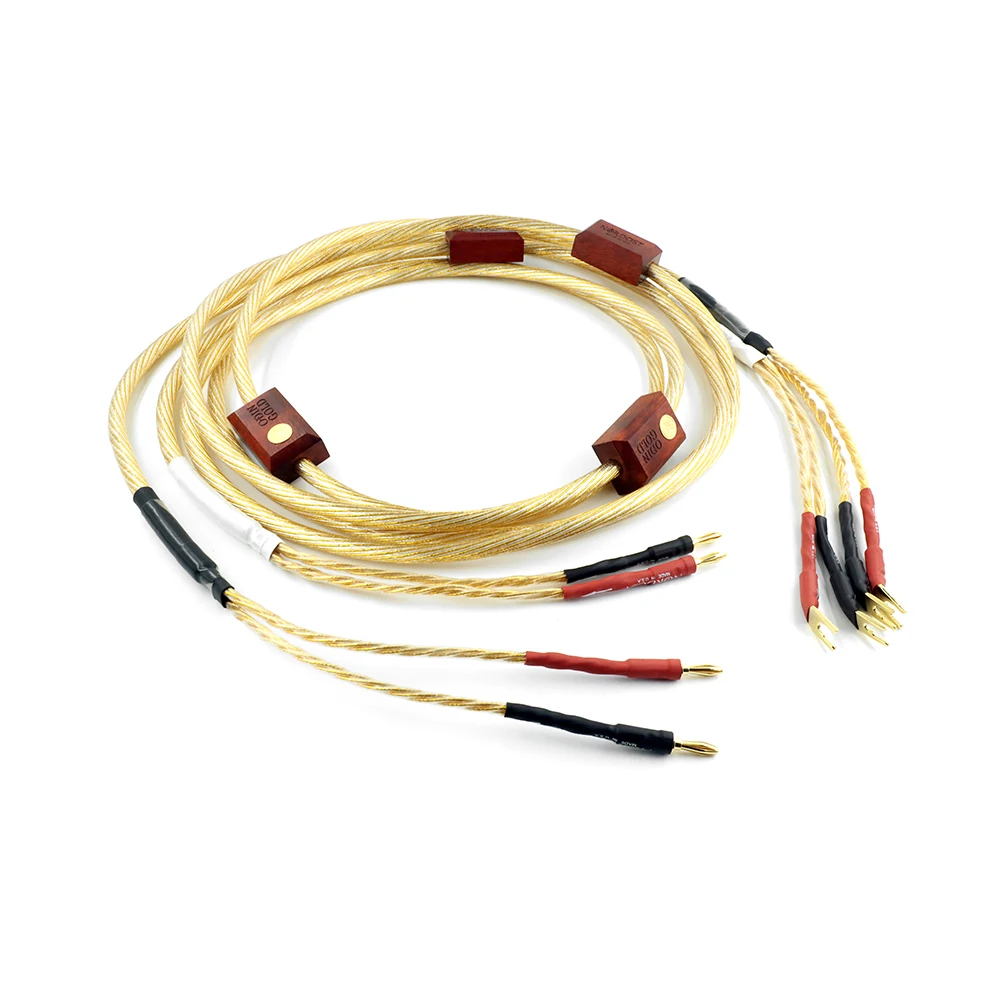 Nordost Odin  Gold Speaker Cable OFC sterling silver flagship audio cable HiFi speaker amplifier audiophile wire with Gold-plate