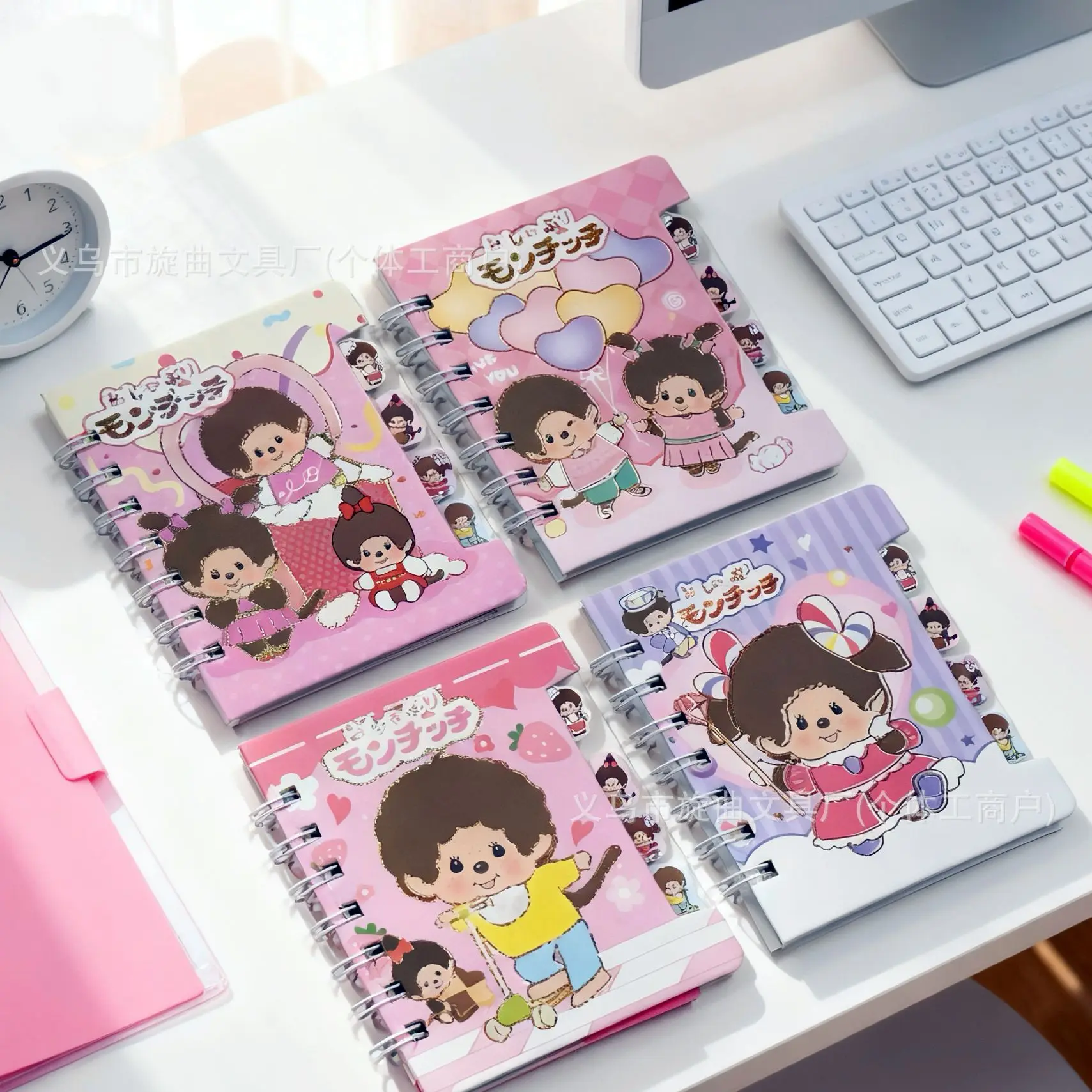 

New for Monqiqi Anime Notebooks Stationery Coil Writing Pads for Students School Supplies Office Accessories Gift