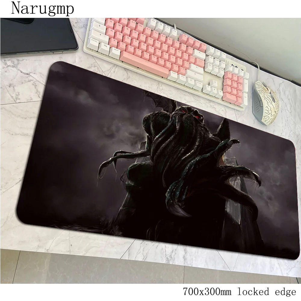 

cthulhu mouse pad gamer Boy Gift mousepad 700x300x4mm rubber desk mat Natural Rubber gaming accessories pc game mats oversized