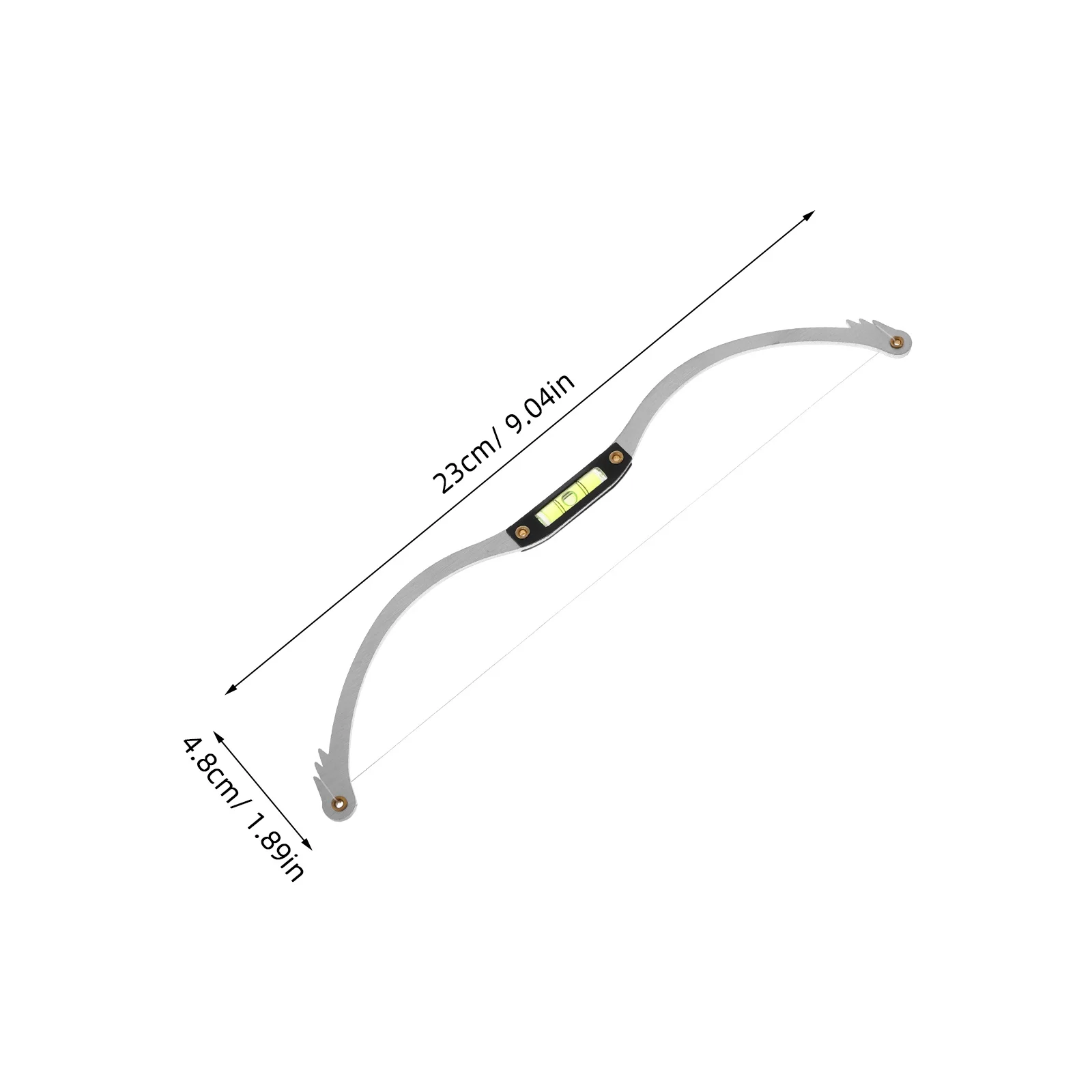 Metalen wenkbrauwliniaal stencil niveau wenkbrauw Mapper symmetrie multifunctionele mapping positionering meetinstrument wenkbrauw shaper tool