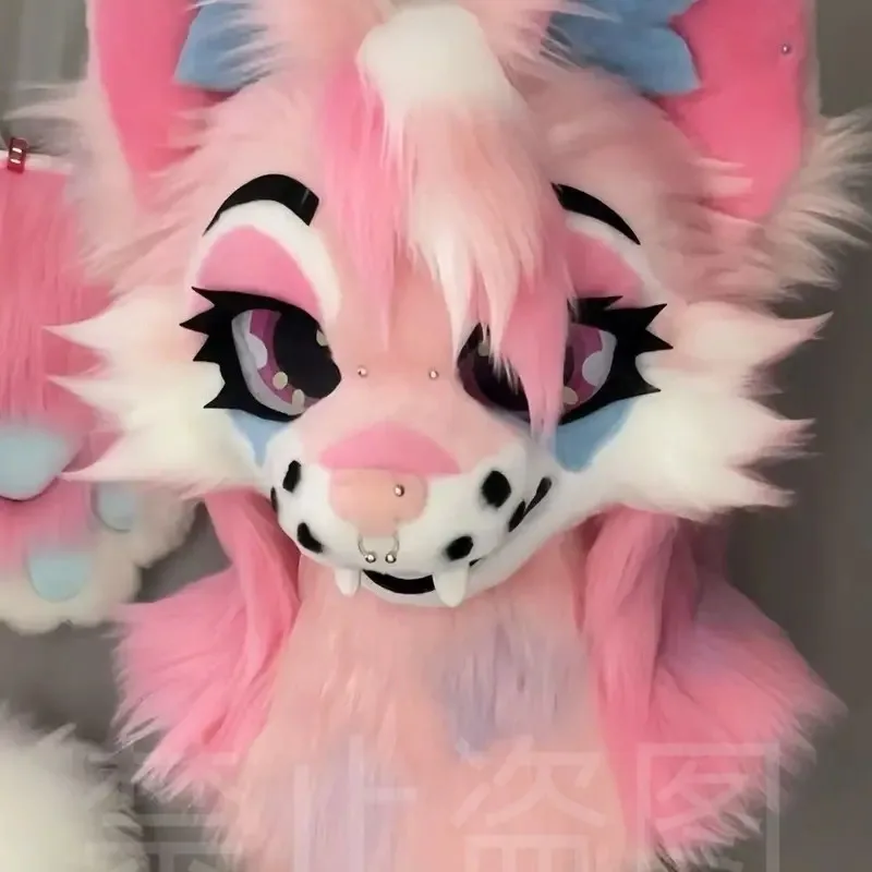 

DY203D Printing Realistic Style Kemono Fursuit Headbase Furry Cosplay Costumes Accessories cosplayKigurumi Base Mask25