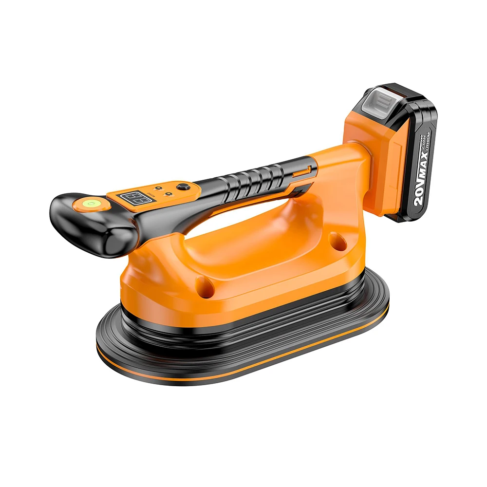 

12 Adjustable Speed Double Suction Cup Battery Source 20V Wall Ceramic Tile Vibrating Tiling Machine Cordless Tiler Power Tool