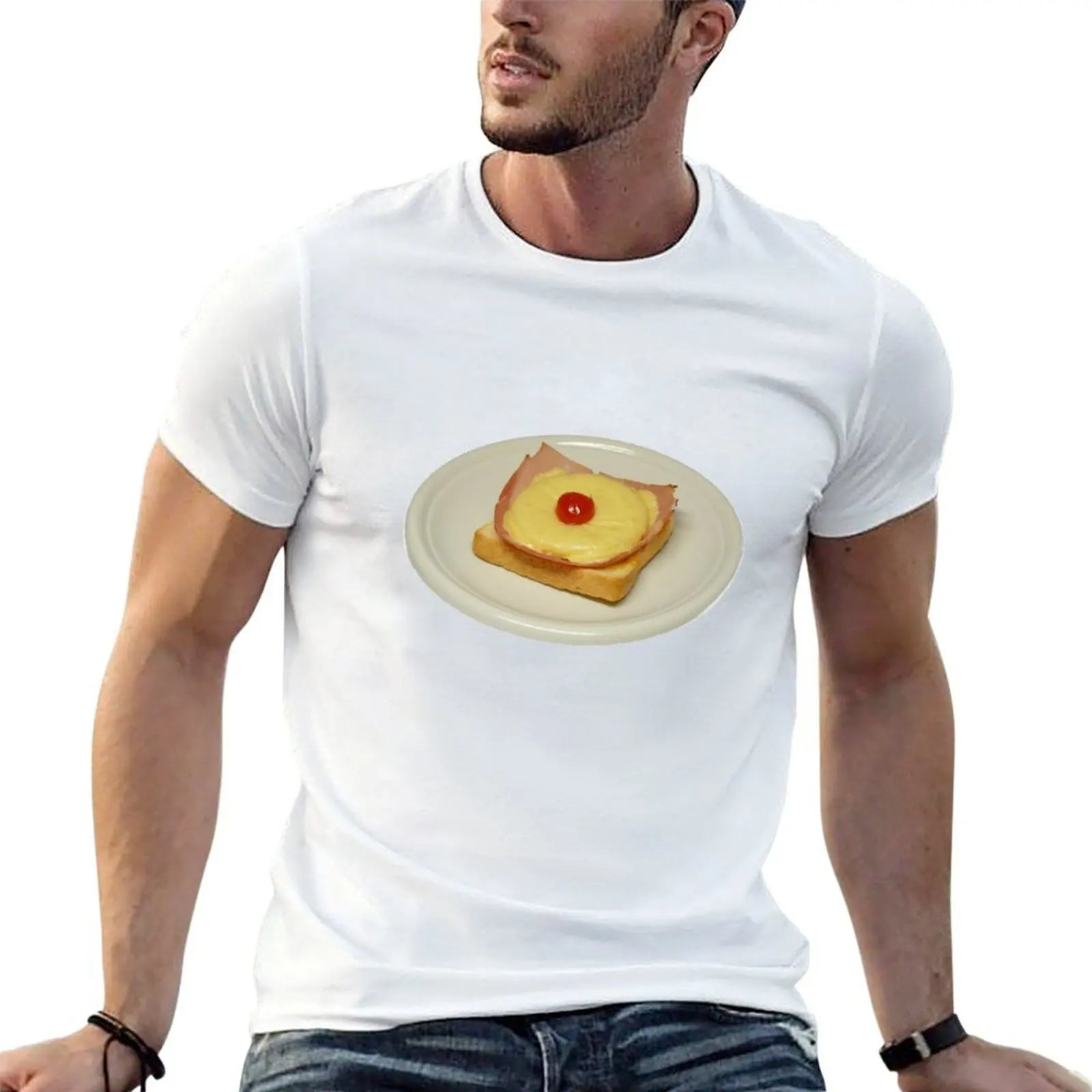 Hawaiian toast T-Shirt anime shirt blue archive mens vintage t shirts