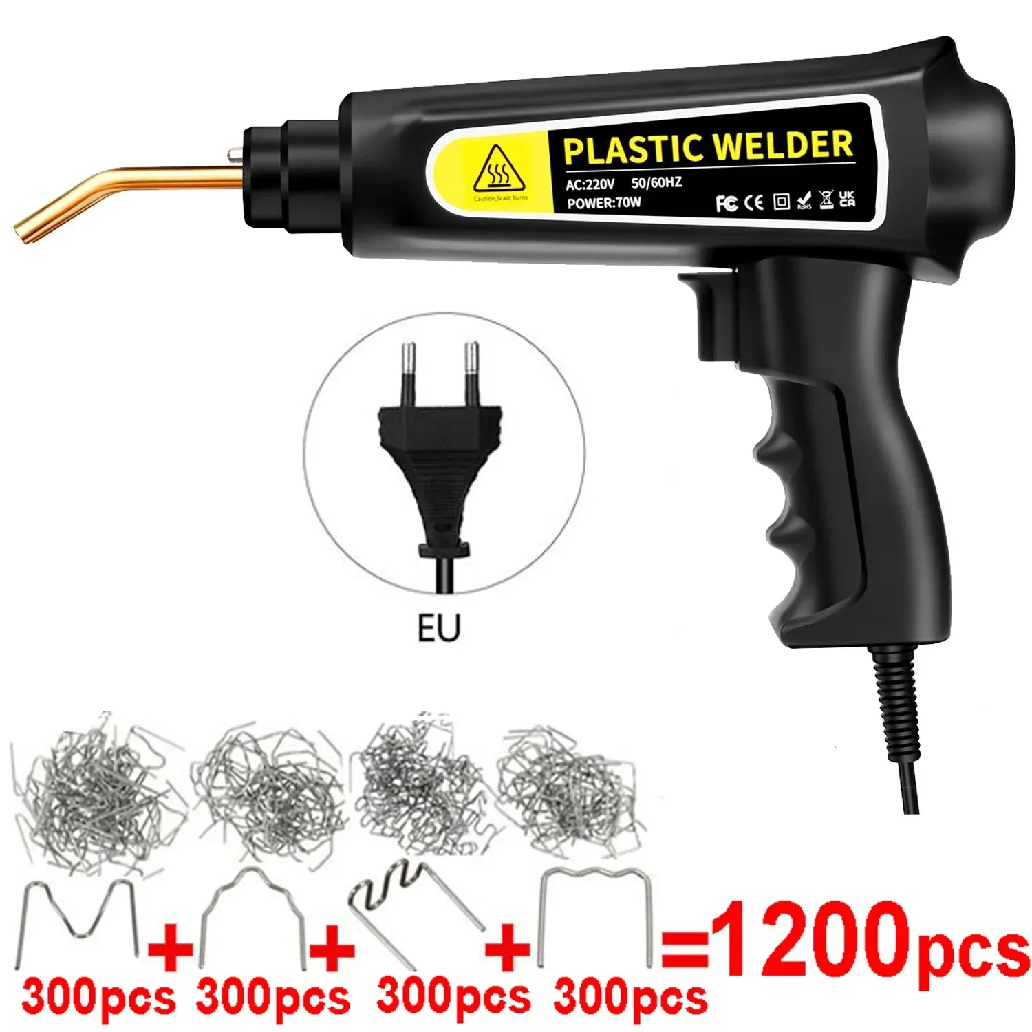 Nieuwe Heteluchtpistool Plastic Lasmachine Bumper Soldeerbout Nietjes Bumper Reparatie Auto Gereedschap Kit HOT Nietmachine Plastic Lasser