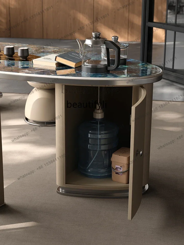 Factory CustomizationItalian rock slab balcony tea table chair tea table simple living room home