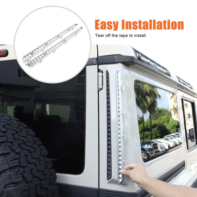 

For Ineos Grenadier 2020-2025 ABS Car Rear Tailgate C Pillar Air Vent Panel Cover Trim Car External modification Accessories