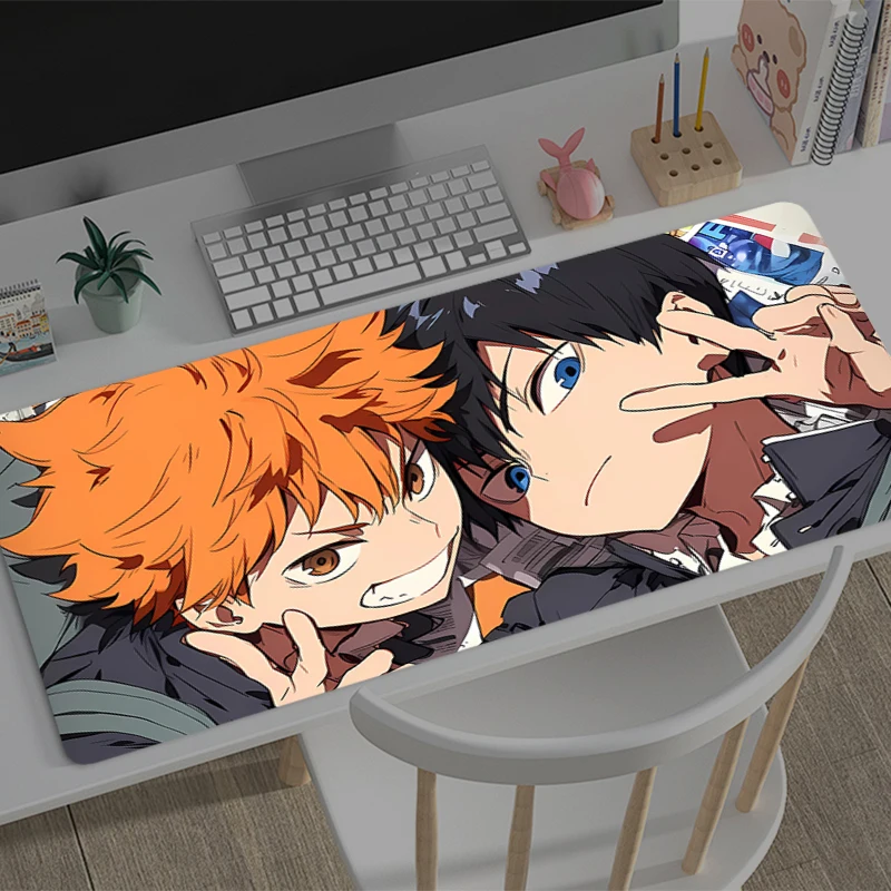 Mousepad Haikyuu Computer Game Mouse Pad Gaming Accessories Large Non-Slip Printing Deskmat Keyboard Pad PC game Anime Mousepad