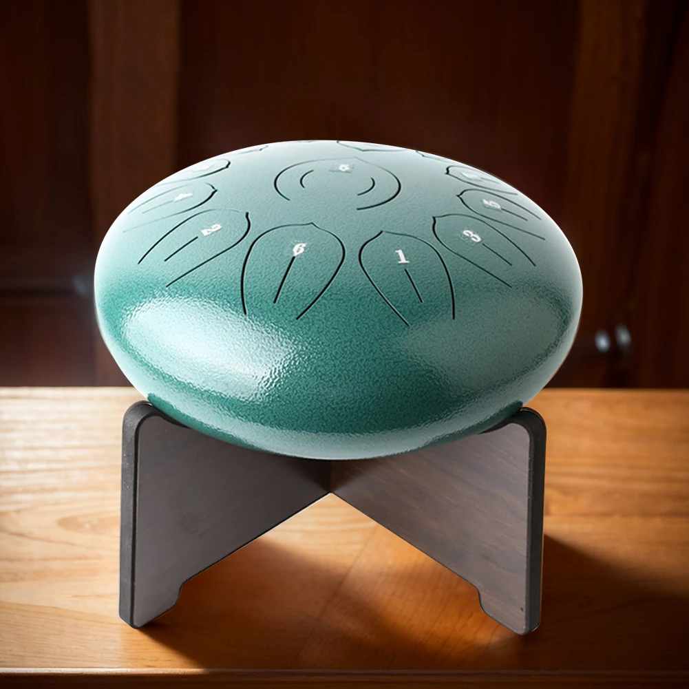 

Wooden Display Stand Detachable Handpan Drum Stand Steel Tongue Drum Bracket for 8/10 Inch Percussion Instrument