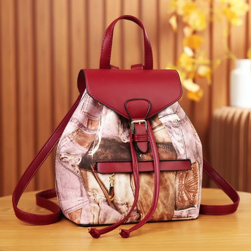 Fashion Backpack High-quality Women Shoulder Bag Print School Bags Teenage Girls Light Ladies Travel Bagpack Mochila Feminina