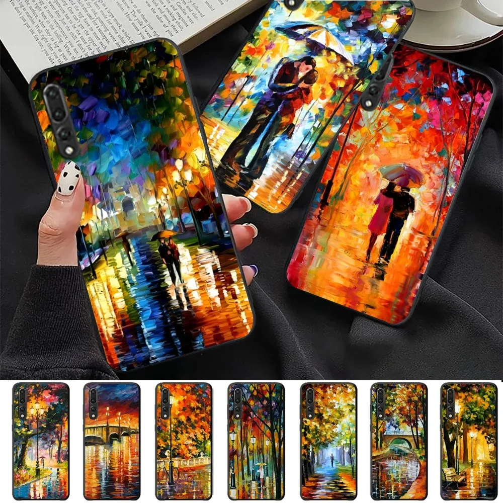 L-Leonid A-Afremov Oil Painting Phone Case For Huawei P 8 9 10 20 30 40 50 Pro Lite Psmart Honor 10 lite 70 Mate 20lite