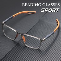 TR90 Sport Reading Glasses Ultralight Anti-blue Light Presbyopia Eyeglasses Men's Hyperopia Optical Eyewear Diopters To +4.0