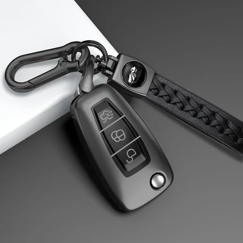 3 Buttons Soft TPU Car Remote Key Fob Cover Case For Ford Ranger C-Max S-Max Focus MK3 Galaxy Mondeo Transit Tourneo Custom
