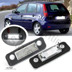 LED Number Plate Lamp For Ford Fiesta MK5 2001-2010 Fusion 2002-2012 Mondeo 1996-2000 White License Plate Light Assembly