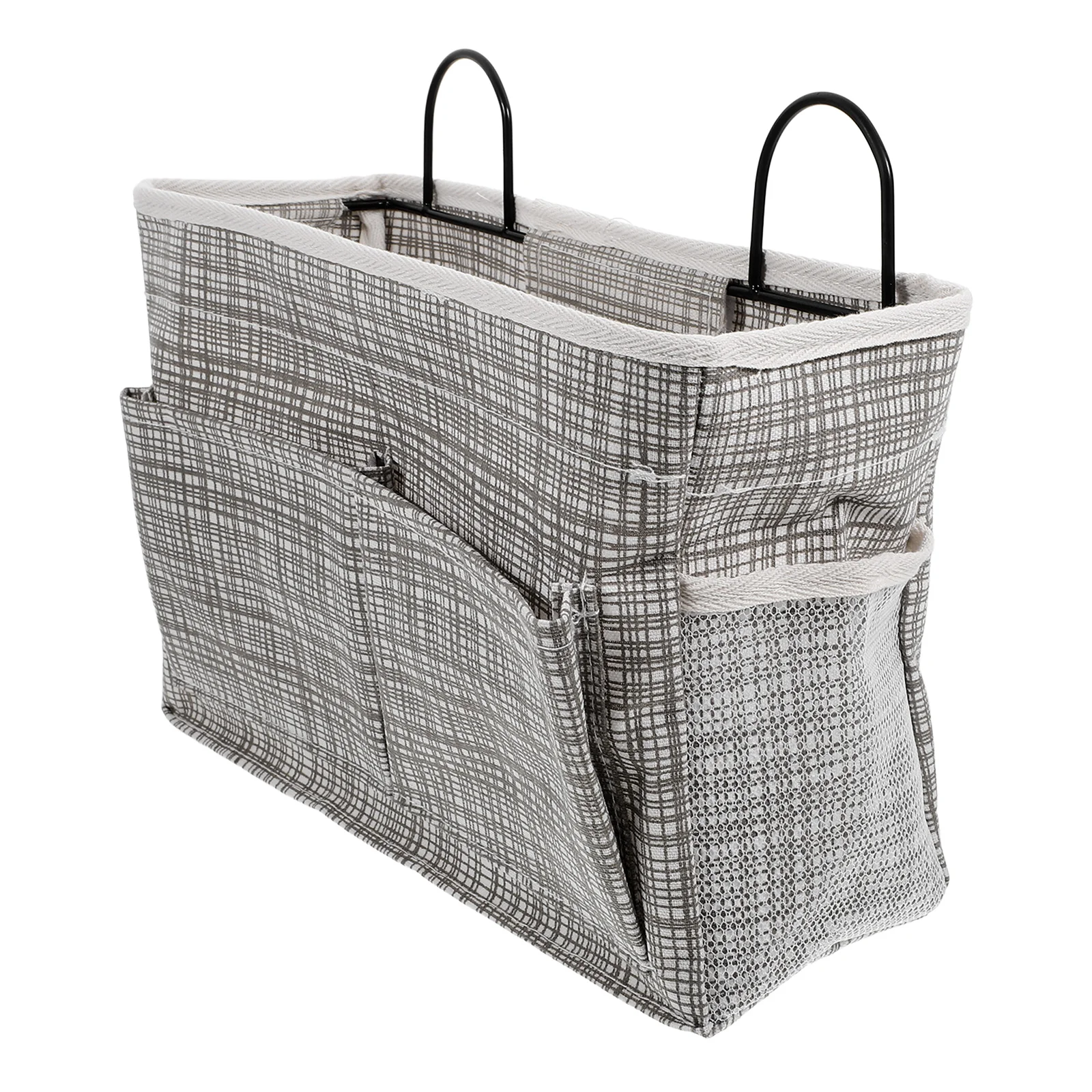 

1pc Bedside Storage Bag Oxford Cloth Multipurpose Hanging Pouch Organizer Dormitory Books Holder Practical Storage Bag