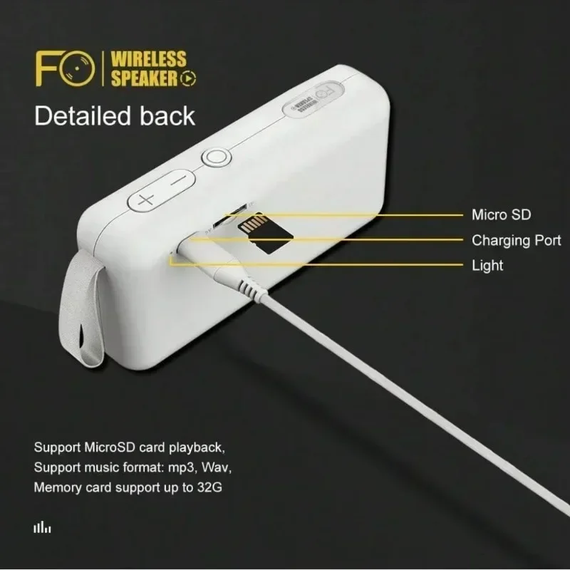 مكبر صوت بلوتوث مقاوم للغبار - جهير عميق، صوت واضح مع محركات مزدوجة، تصنيف IP55، تشغيل 24 ساعة للمغامرات الخارجية #4