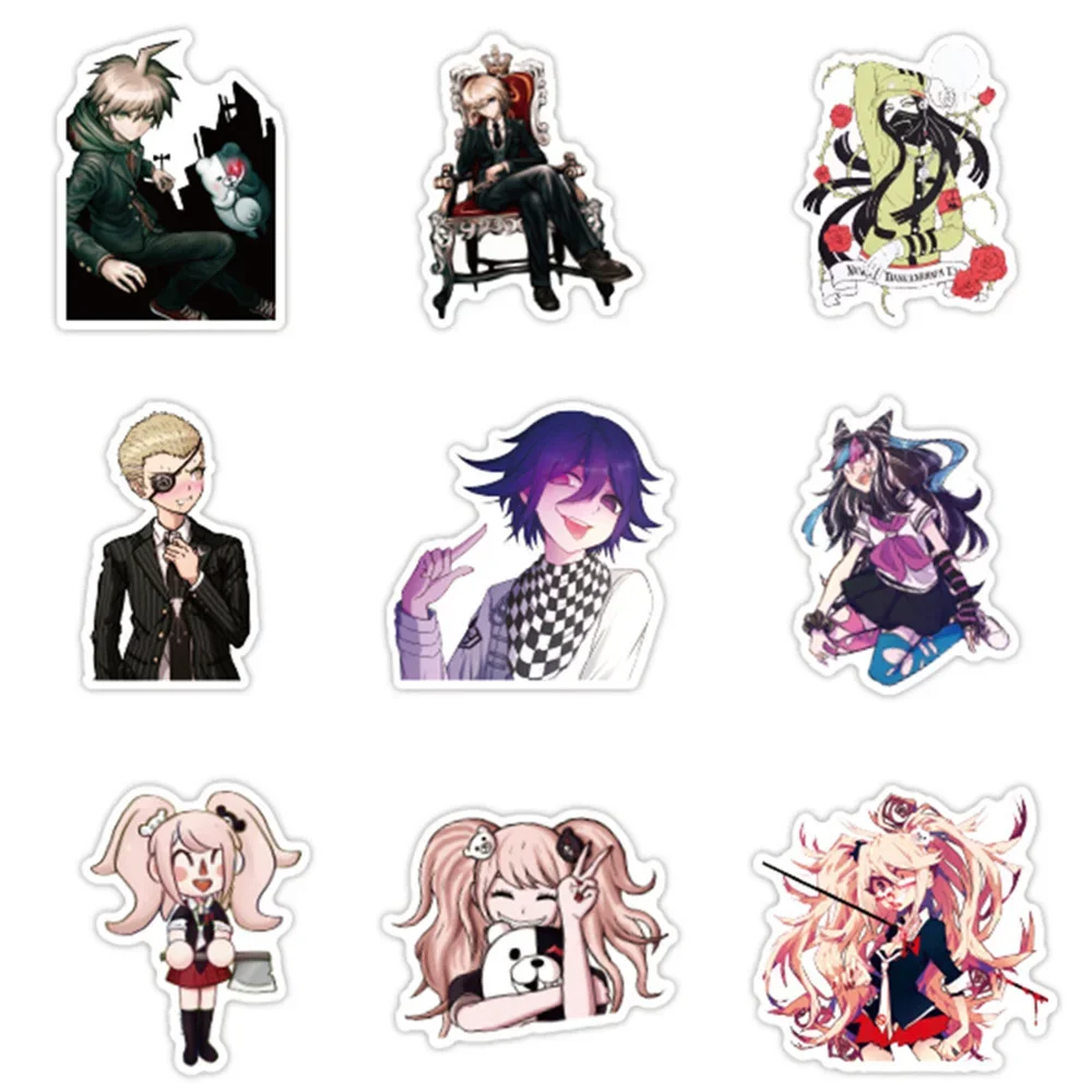 10/30/50PCS Ins Style Animation Danganronpa Personalized Graffiti Waterproof Sticker Refrigerator Water Cup Skateboard Wholesale