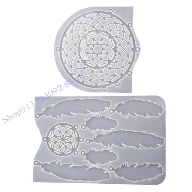 

H9ED Dream Catcher Silicone Flom для ювелирных вариантов подвеска