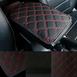 Leather Car Armrest Mat Interior Cushion Cover Armrest Protector for bmw e90 kia soul bmw x5 jeep renegade honda civic 2017 jeep