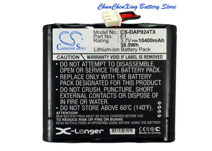 Cameron Sino 3.7V 10400mAh DAB Digital Battery for Pure Evoke Flow Mio Sensia Verona,VL-60924,Evoke 2S,Evoke 1S,One Flow +TOOL