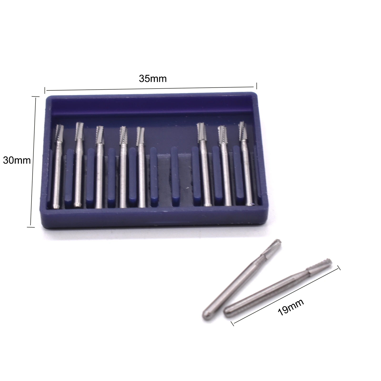 10pcs/box FG-1958 Dental Tungsten Carbide Bur Drill Round Type For High Speed Handpiece Dentistry Tools