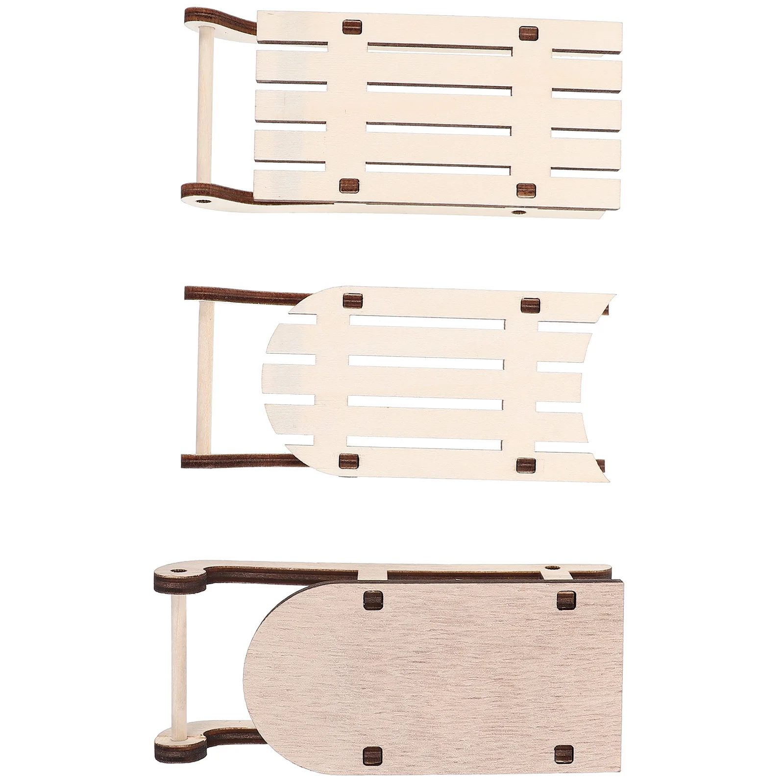 

Blank Sled Decoration Hanging Sleigh Pendants Christmas Adornments Mini Ornament Tree Decorations