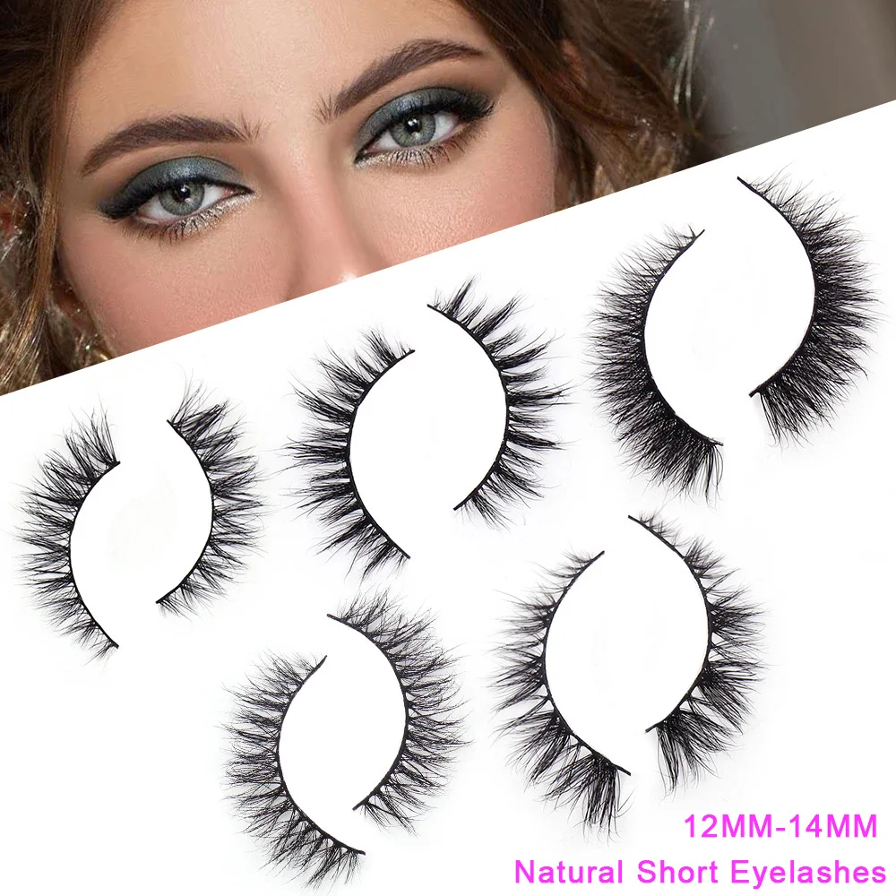 Cils en vison 3D 100% sans cruauté, cils doux et moelleux, cils naturels longs et vaporeux, faux cils faits à la main, réutilisables, maquillage