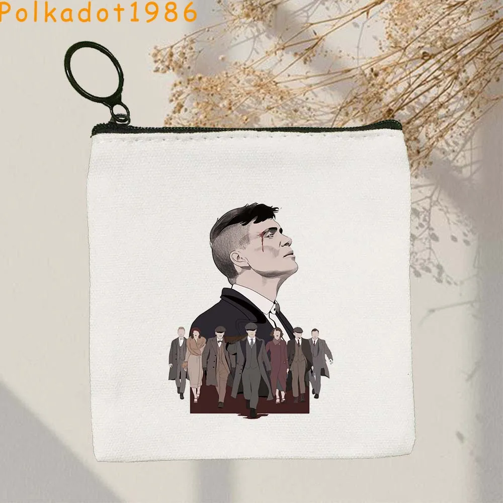بيكي بليندرز لطيف مروحة الهدايا تومي شيلبي سيليان ميرفي بنين منخفضة بولي قماش محفظة نسائية للعملات المعدنية مفتاح حافظة صغيرة محفظة سستة الحقيبة #5