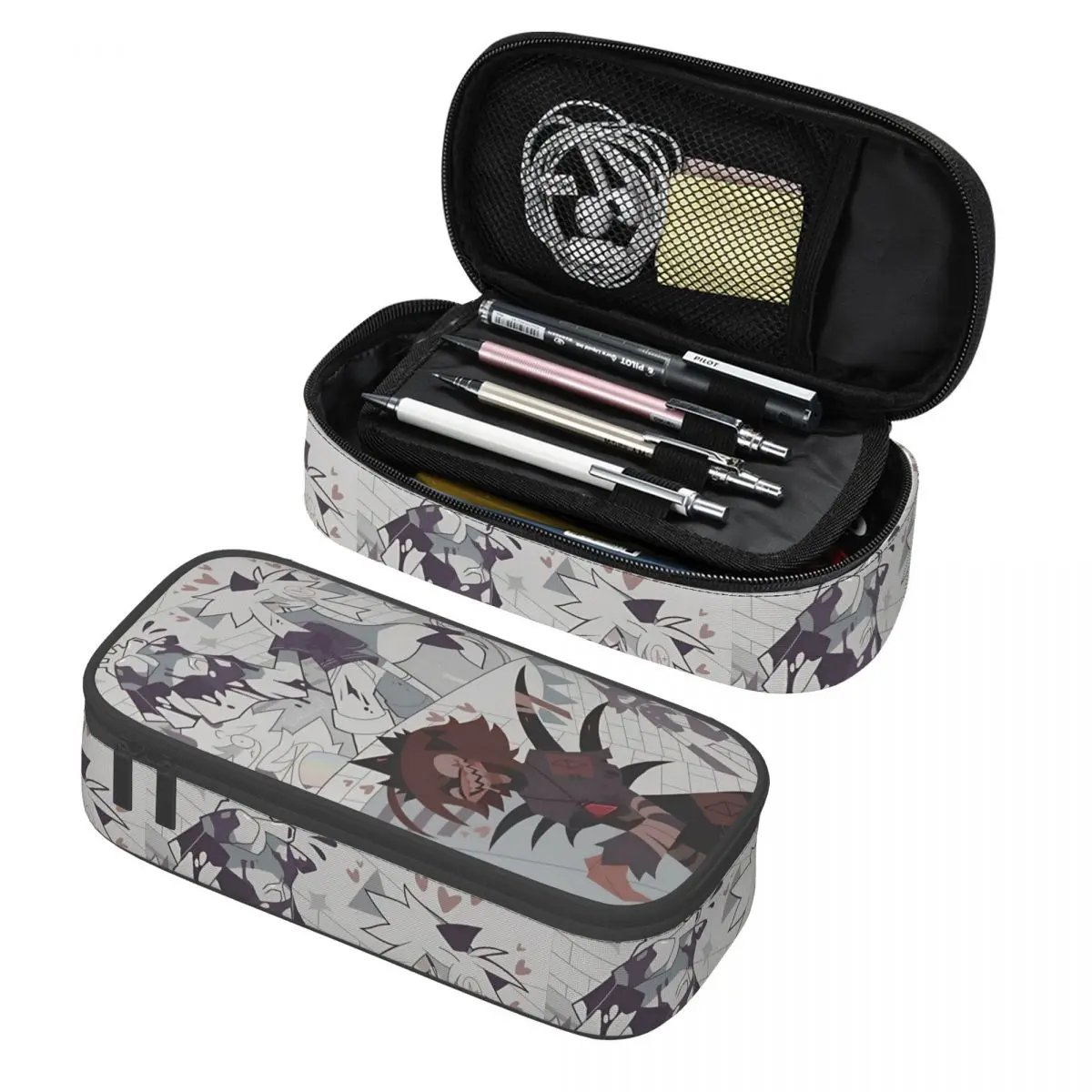 

Fundamental Paper Education Anime Pencil Case Double Layer Large Capacity Kids School Supplies Pen Case Perfect Gifts