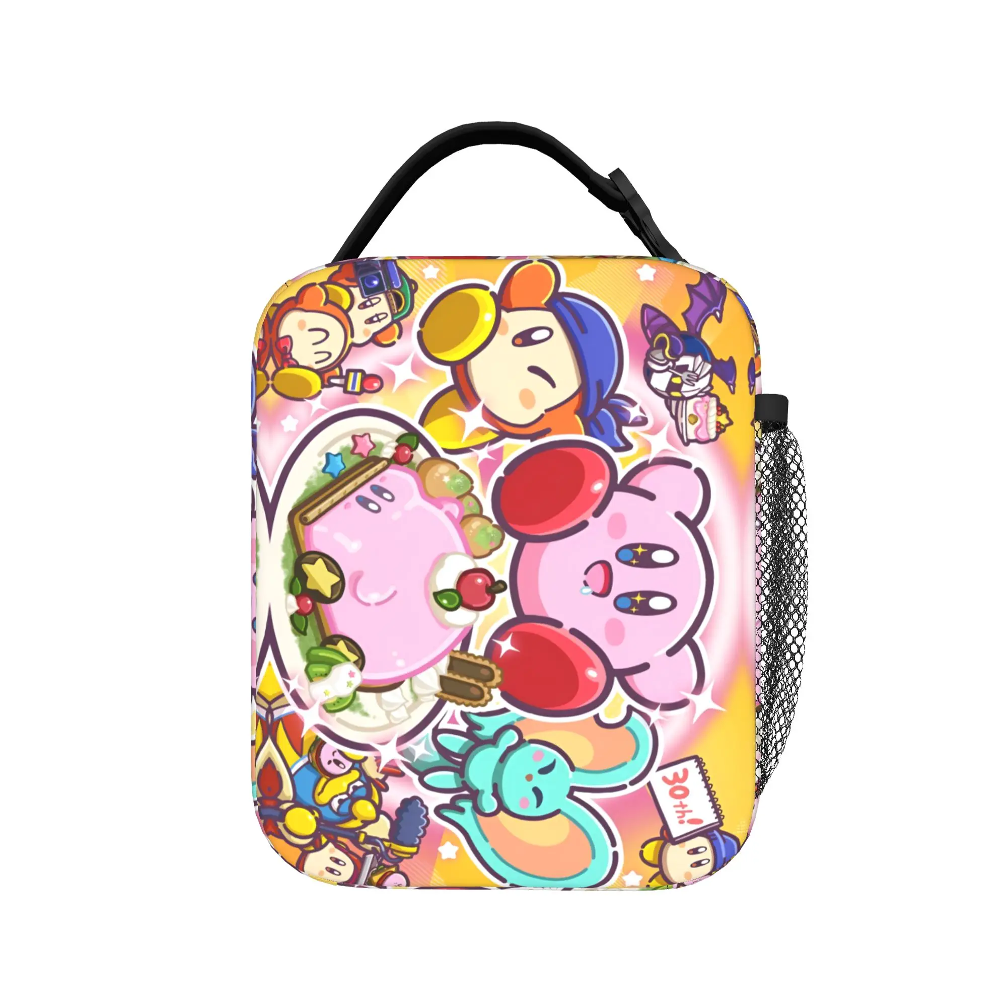 Custom K-Kirbys Insulated Lunch Tote Bag for Women Men Cartoon Portable Cooler Thermal Bento Box School view 3