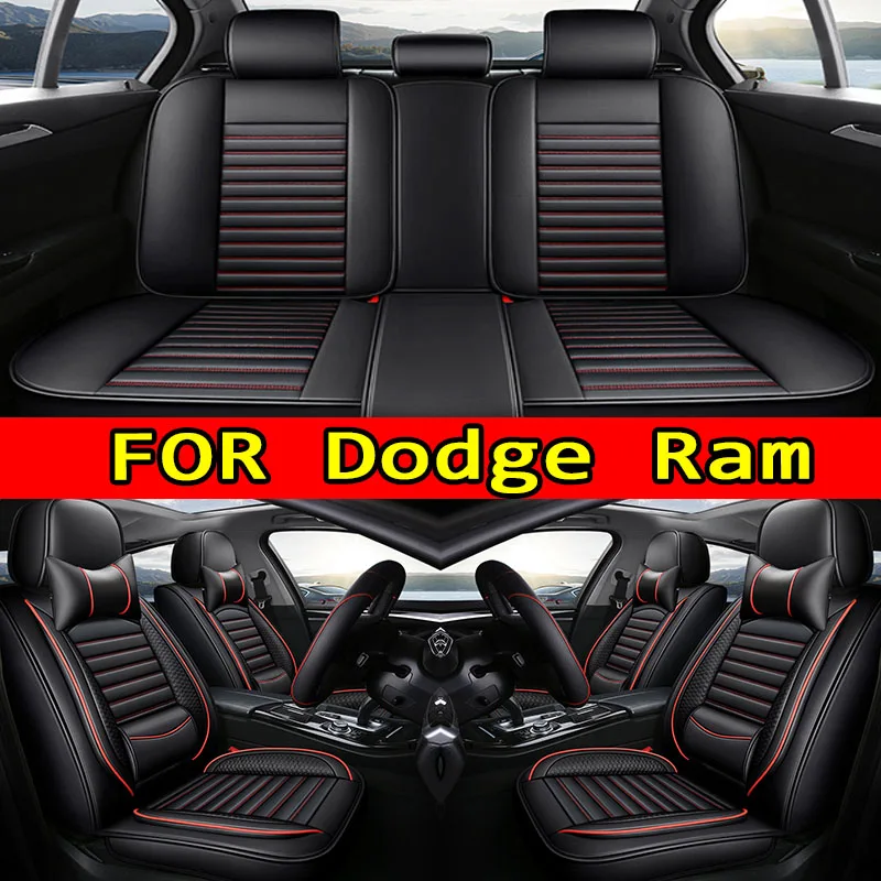 

Чехлы на сиденья FOR Dodge RamCar из искусственной кожи водонепроницаемые, износостойкие, мягкие и удобные1