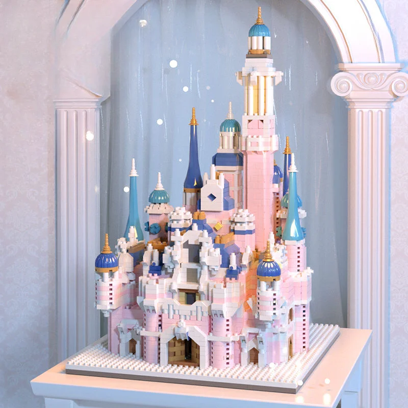 Dream Princess Castle Small Particle Block Children\'s Assembly Toy 3D Desktop Decoration Birthday Gift for Boys and Girls