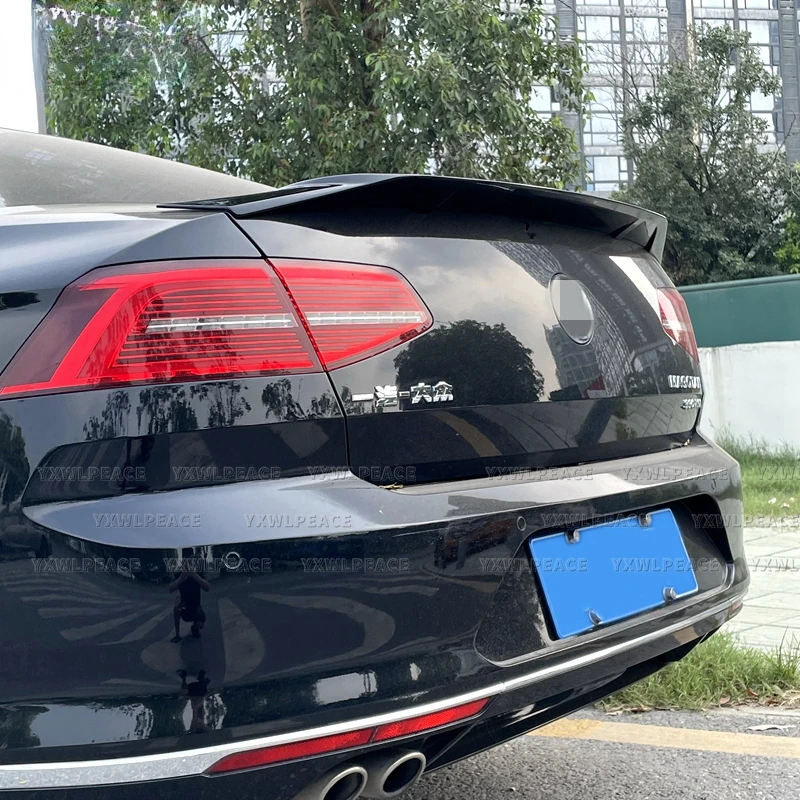 For VOLKSWAGEN VW PASSAT B8 Spoiler 2017 2018 2019 2020 ABS Plastic Primer Color R Style Rear Trunk Lip Spoiler Car Accessories