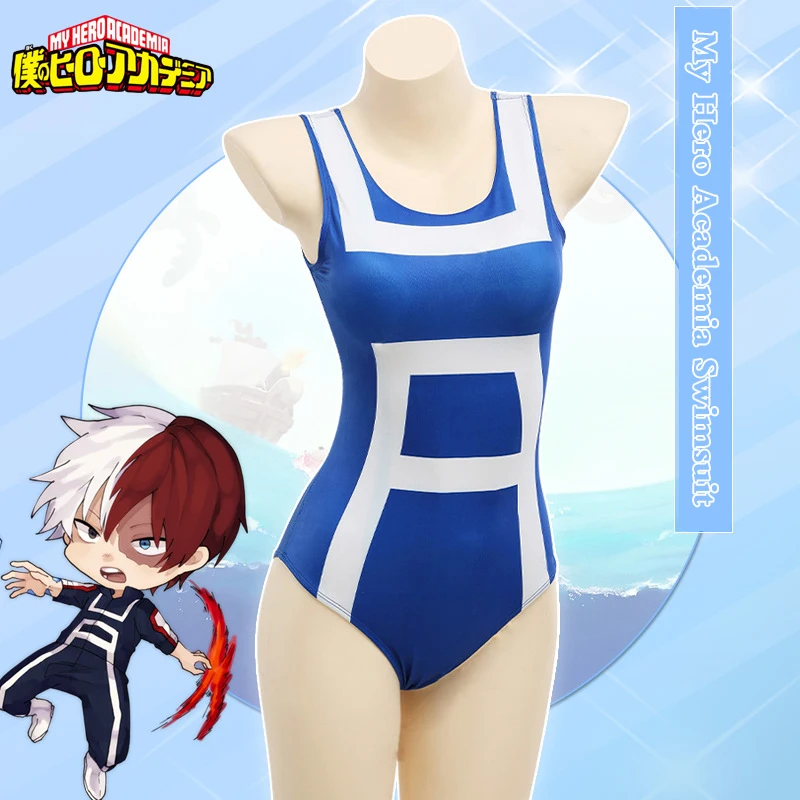 My Hero Academia Bakugou Katsuki Cosplay Costume Gym Suit Swimsuit Sukumizu Women Swimwear Bodysuit Bathing Suit