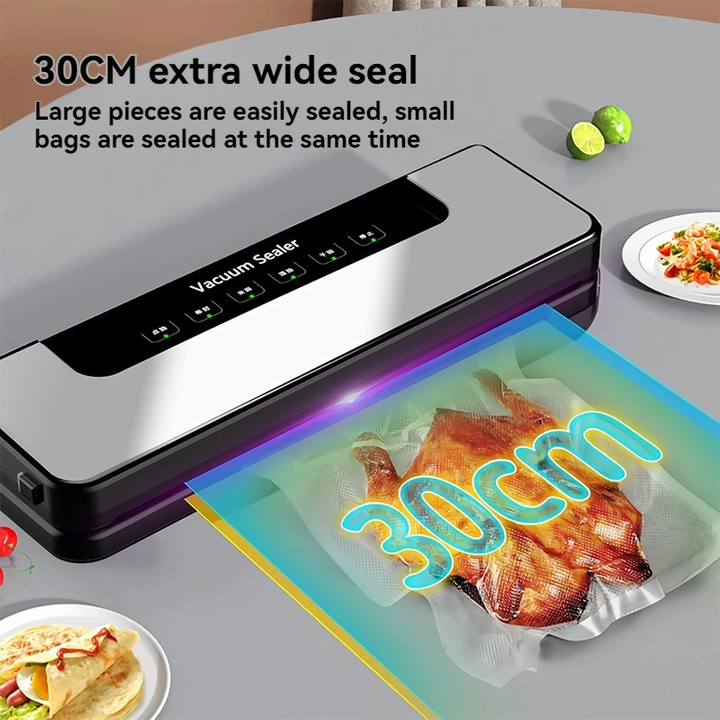

Fully Automatic Vacuum Sealing Machine Food Packaging Machine Household Fresh-Keeping Bag Plastic Sealing Machine Vacuum Sealer