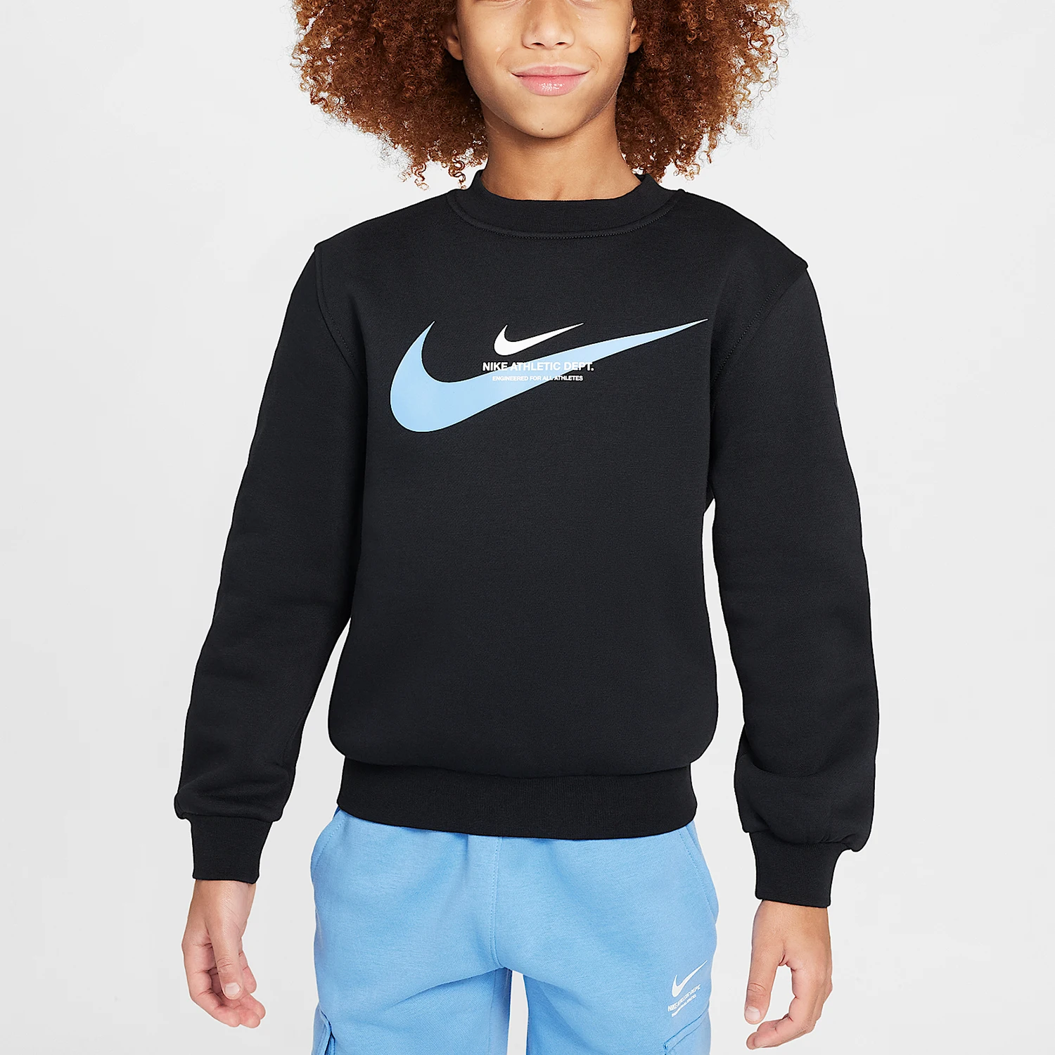 

Nike Originals Winter Big Kids Round Neck Fleece Lined Wearable Sweatshirt HV6968-010